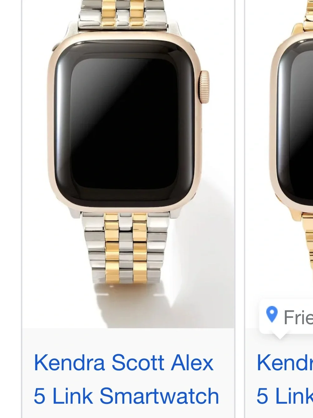 Gold and Silver Smartwatch with Two-Tone Kendra Scott Band